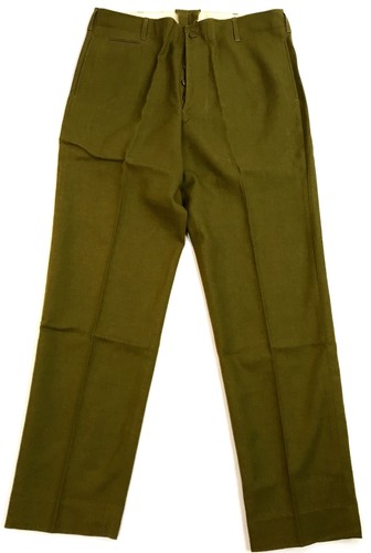 WWII US ARMY INFANTRY M1937 WOOL FIELD TROUSERS-MEDIUM 34 WAIST - Picture 3 of 4