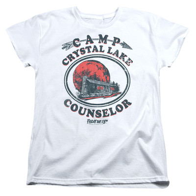 FRIDAY THE 13TH CAMP COUNSELOR Licensed Women & Junior Tee Shirt SM-2XL