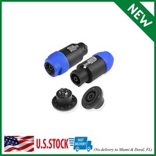 8 Pole Speakon Connector Plug,NL4 Speak-On 8 Pin Male Audio Speaker Twist Lock P