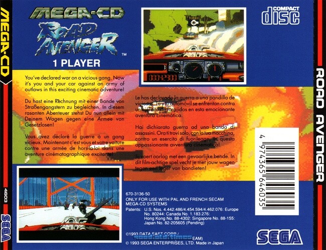komplett NEUWERTIG: Road Avenger für SEGA Mega-CD / MCD Spiel