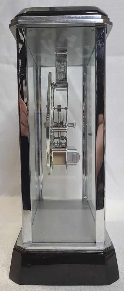 Hermoso Reloj Esqueleto Bey-Berk Internacional Abrigo Plateado Palisandro Moderno Foto 3 de 4