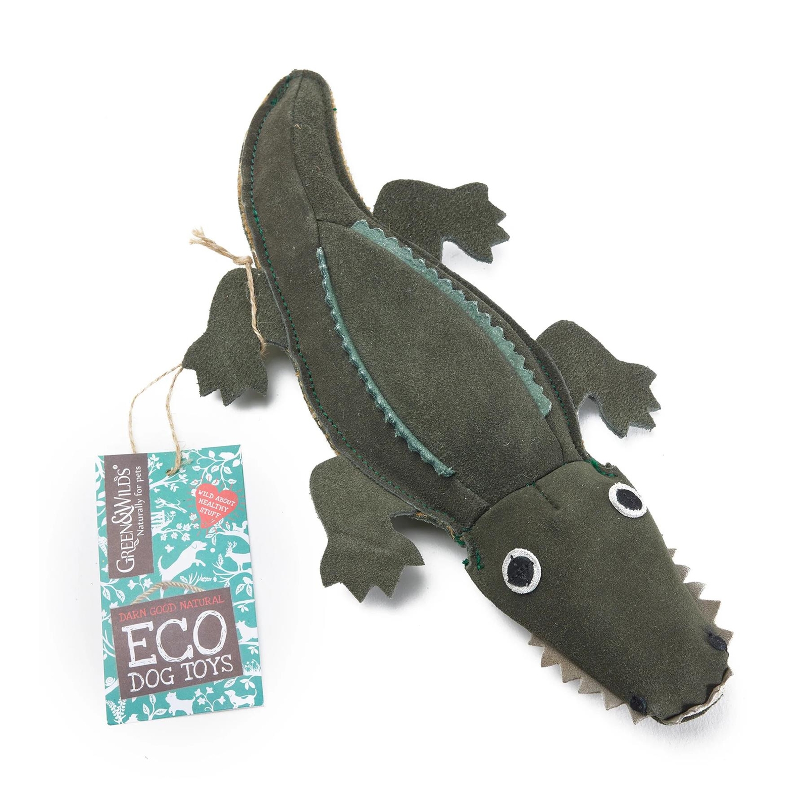 Green & Wilds Eco Dog Toy - Colin The Crocodile