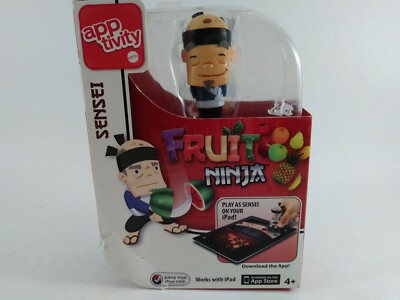 NEW! 2012 Mattel FRUIT NINJA apptivity Figure Play as SENSEI on your iPad! Y2828