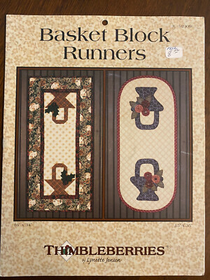 THIMBLEBERRIES BASKET BLOCK Table RUNNERS QUILT PATTERN BY LYNETTE JENSEN