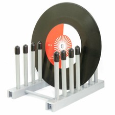 Desktop Vinyl Record Storage 6Album Display Holder Tabletop 7 12" Stand Gray