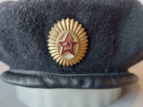 Soviet military women's Beret hat Signalman. USSR Army - Picture 7 of 22