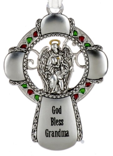 Metal Christmas Cross Tree Ornament YOU CHOOSE! Family Members Christian NEW! - Picture 6 of 20