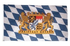 Fahne Flagge Deutschland Bayern Freistaat - 90 x 150 cm Hissflagge