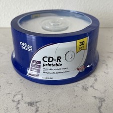 Office Depot - 30 Pack CD-R 52x 700mb 80min - Brand New Sealed