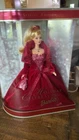 VTG 2002 Mattel Barbie Doll Holiday Celebration Special Edition - Burgundy NIB