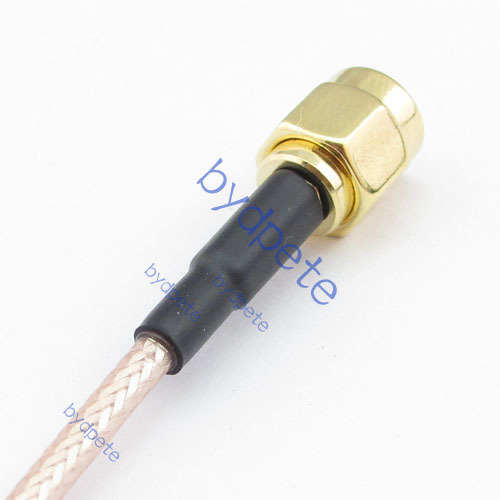 Y-Splitter SMA To RP-SMA Coaxial Cable — RG316, 50 Ohm, Gold Plated, 20cm Length