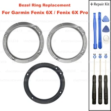 For Garmin Fenix 6X Pro/6X GPS Watch Bezel Ring Cover Case Frame Replacement NEW