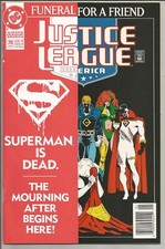 JUSTICE LEAGUE AMERICA #70 (1993, DC) Funeral For A Friend NM-M FREE Shipping!