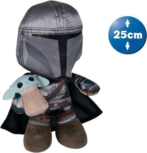 Mandalorianer Plüschtier mit Baby Yoda süßes Sammlerstück Stofftier - Bild 3 von 4