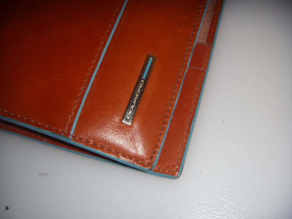 PIQUADRO AGENDA VERA PELLE MARRONE ORIGINALE ORGANIZER OCCASIONE REGALO - Imagen 3 de 4