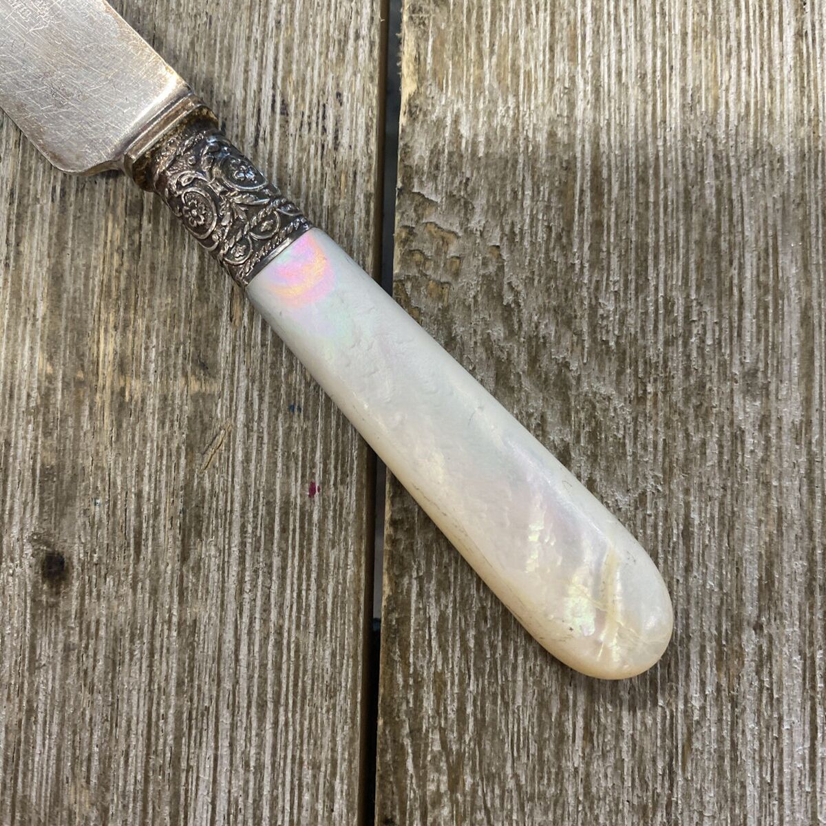 Vintage Bunde & Upmeyer Sterling Silver And Mother Of Pearl Vintage Bunde & Upmeyer Sterling Silver And Mother Of Pearl