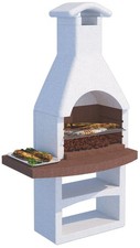 Barbecue In Cemento Vesuvio Con Griglia - Cm 114x70x216 H, 370 Kg  Barbecue 5276
