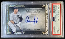 2022 Topps Diamond Icons Aaron Judge Icon Auto #/25 Yankees PSA 9