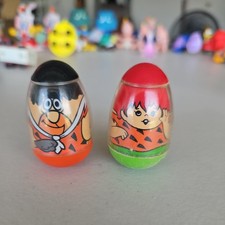 Vintage HASBRO Weeble Wobble 1977 Fred  Pebbles Flintstone Hanna Barbara 20
