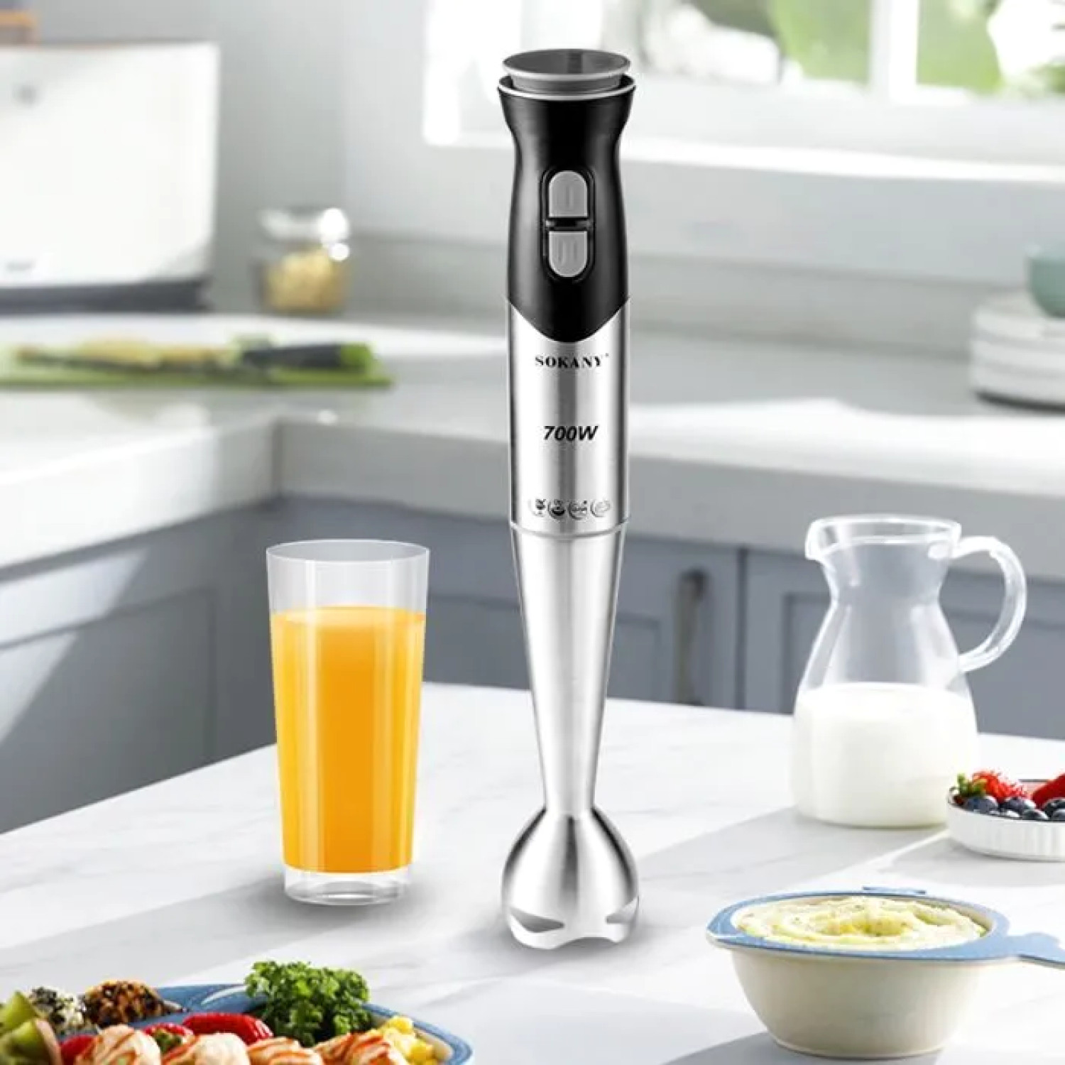 mixeur plongeant inox bébé – vue détaillée