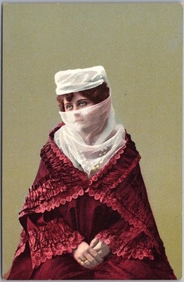 c1910s TURKEY Turkiye Native Fashion Postcard ''E.F. Rochat, Constantinople''