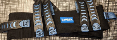 LAMBOX Gait Belt Walking Transfer Stand Assist 6 Sturdy Padded Caregiver Handles