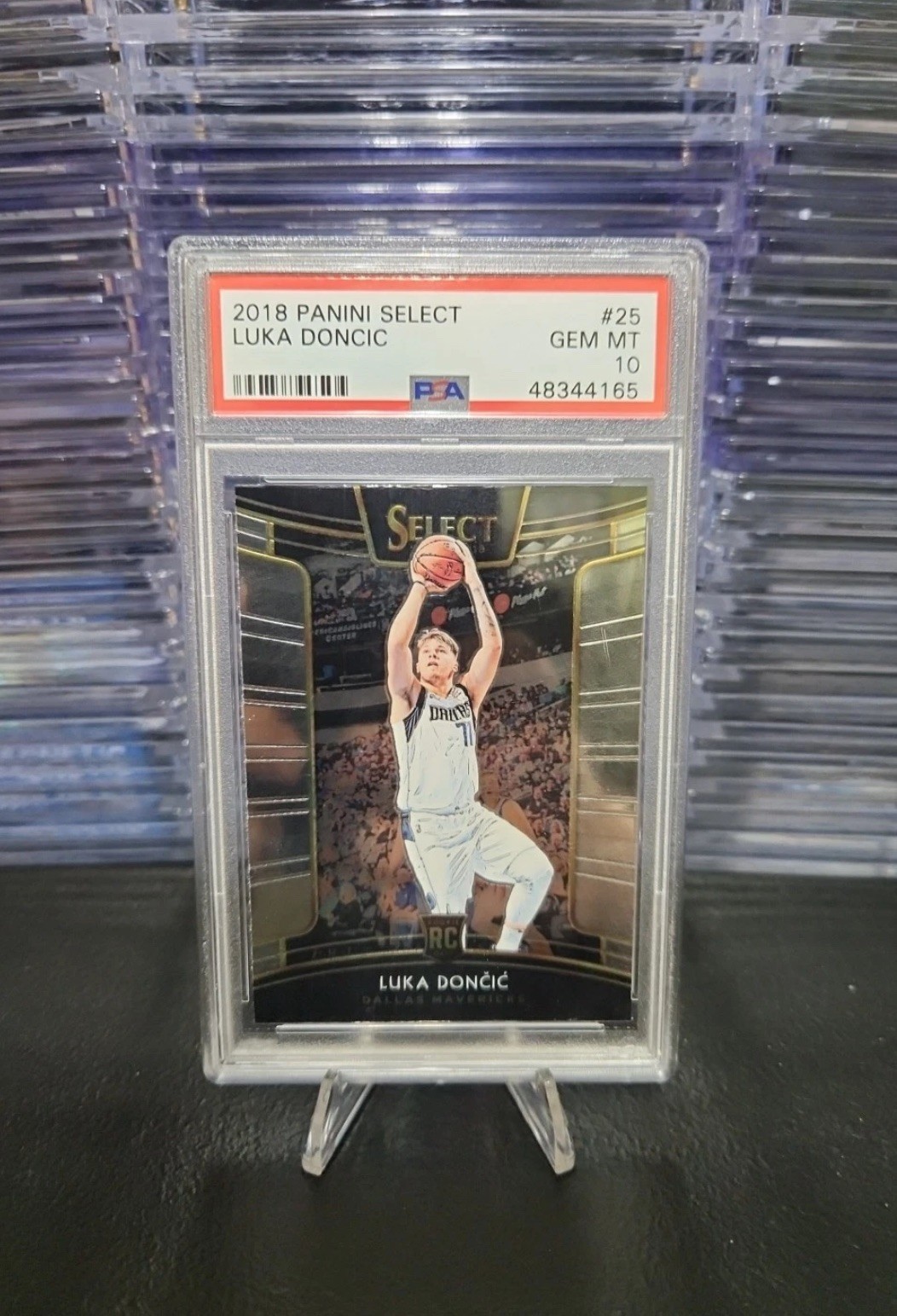 2018-19 Panini Select Luka Doncic Rc Rookie PSA 10 #25 Concourse Lakers