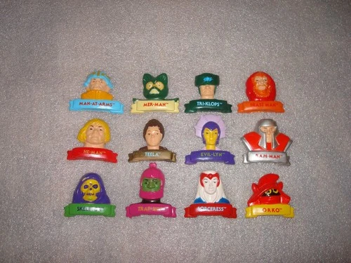 Masters of the Universe, He-Man, Complete Set of 12 Magnets, Vintage RARE PROMO