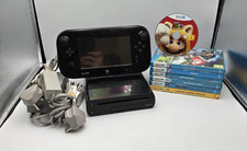 Nintendo Wii U Premium 32GB Black Handheld System Console Bundle 7 Games