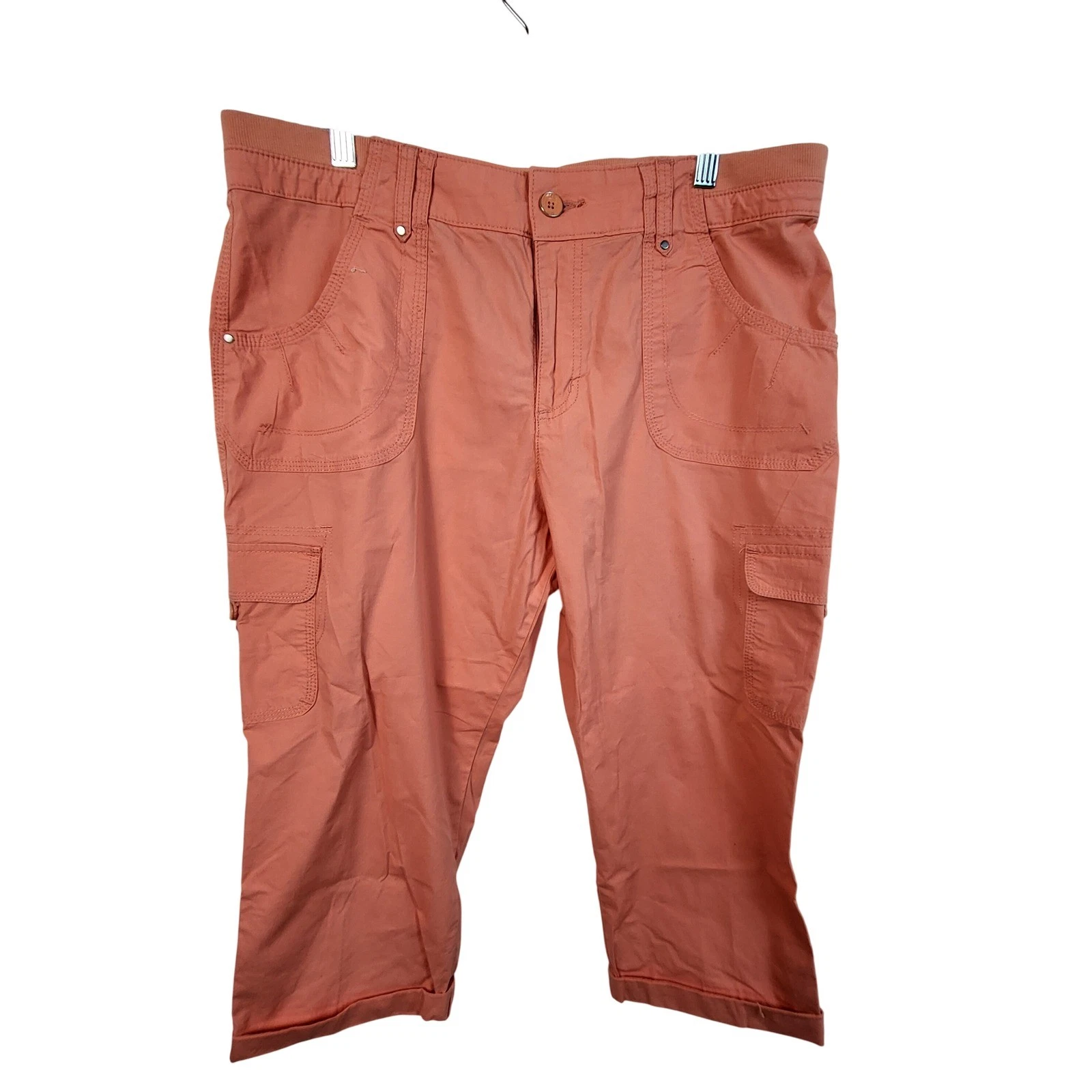 Lee Relaxed Fit Capri Pants Womens Size 16 Medium Coral Cargo Stretch Cropped
Opens in a new window