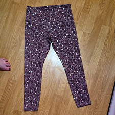 LegEnd Active Women's XL Leopard Animal Print High Rise Ankle Leggings Stretch