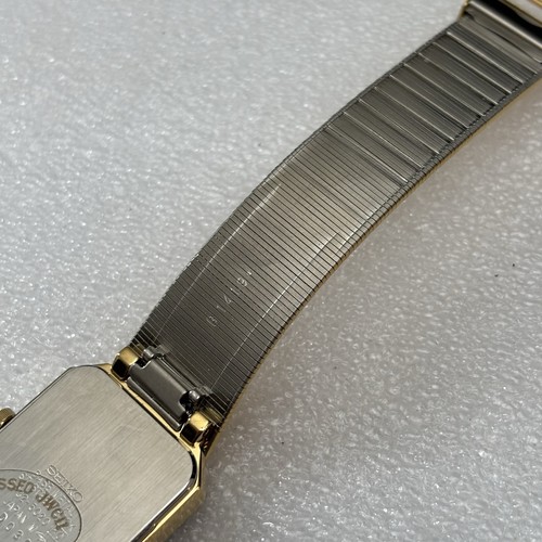 Neo Vintage SEIKO GALAXY 5P32-5020 Quartz Mens Watch JAPAN NOS Gold Tone Tank - Picture 12 of 14