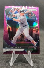 2020 Panini Prizm Purple Prizm #46 Sheldon Neuse Rookie Athletics Baseball Card