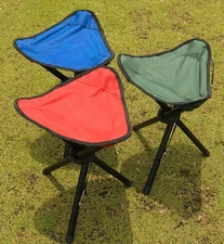 Portable Folding Stool Tripod Chair Travel Fishing Camping Collapsible Seat USA