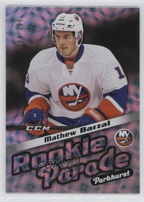 2016-17 Upper Deck Parkhurst Rookie Parade 868/999 Mathew Barzal #RP31 2a8