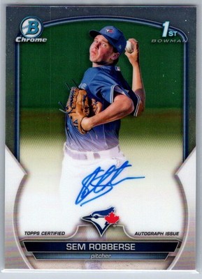 2023 Bowman Chrome Sem Robberse Prospect Autographs Auto #CPA-SR