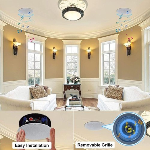 Maro Bluetooth In Ceiling In Wall Speakers Wireless, 5.25 Inches, 1 Pair - Picture 8 of 12