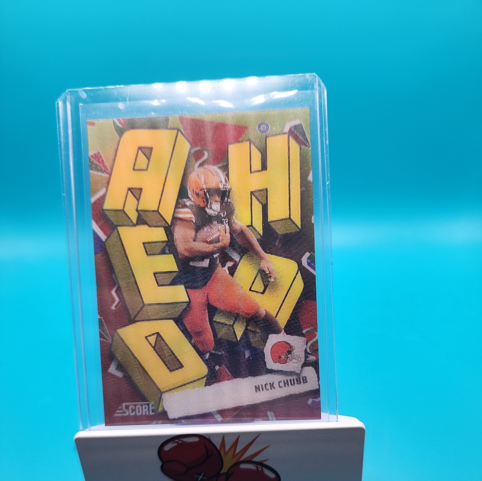 2024 Score Nick Chubb Step Ahead Case Hit SSP RARE SA-NCB Browns!!