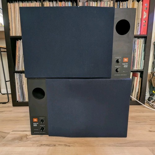 Pair Vintage JBL Speakers Model 4411 Control Monitor Speakers Nice Foam *READ!*