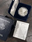 1996-P PROOF AMERICAN SILVER EAGLE W/BOX&COA