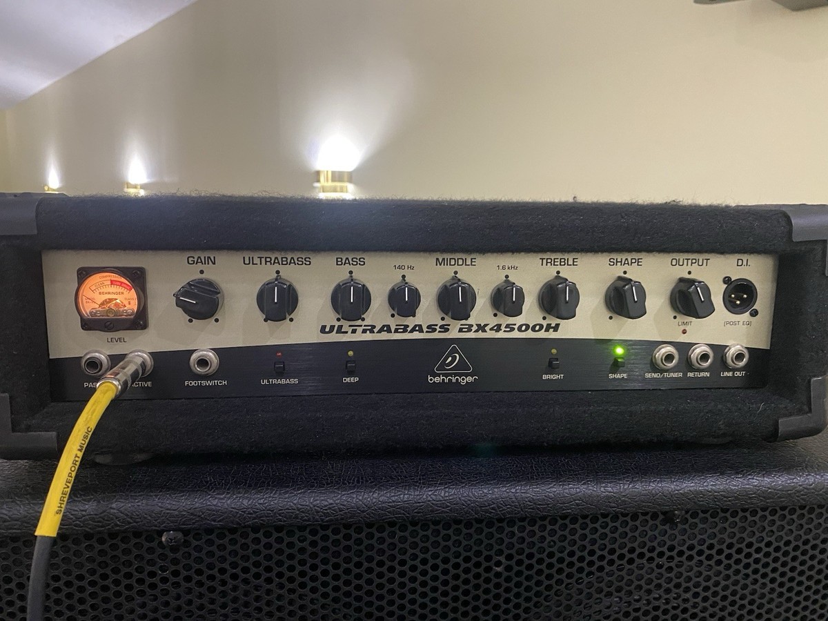 Behringer Ultrabass BX4500H Bass Amp Head 450 Watts Used Tested
