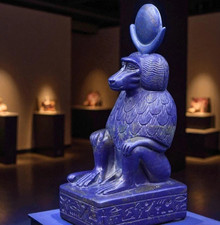 Rare Egyptian Artifacts Of Authentic Pharaonic Statue Of Egyptian God Baboon Bc