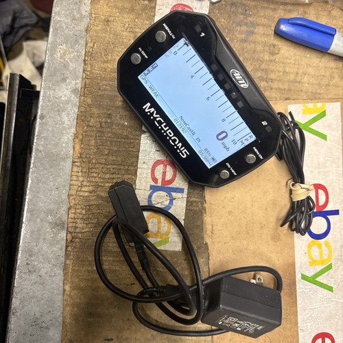 AIM Mychron 5 Go kart Data Gauge With Charger And RPM Wire