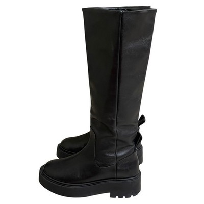 & other stories  Leather Platform  Knee High Boots EUR 36 US 6 Made in Portugal