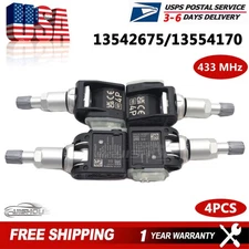 4PCS 13554170 TPMS Tire Pressure Sensor For Chevrolet Corvette GMC SIERRA 433MHz