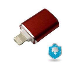 iPhone Male To USB Female OTG Adapter Cable For 5 5se 6 6s 7 PLUS Red