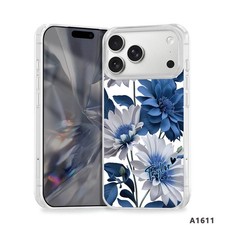 Exquisite Flower Customized Case For iPhone 17 16 Pro 14 15 13 Laser Phone Cover