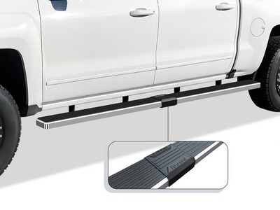 APS IStep W2W 5'' Running Boards-Brushed Silverado/Sierra Crew IB03WJG1SA