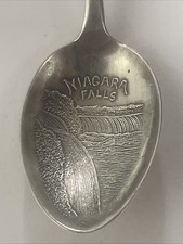 Niagara Falls Aug 7th 1902 Sterling Vintage Souvenir Spoon Collectible