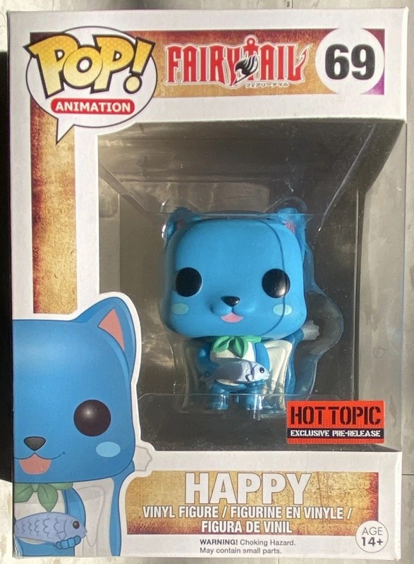 Funko Pop! Animation Fairy Tail Happy #69 Vinyl Figure Hot Topic Exclusive